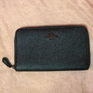 Coach Zip Wallet | Dark Green